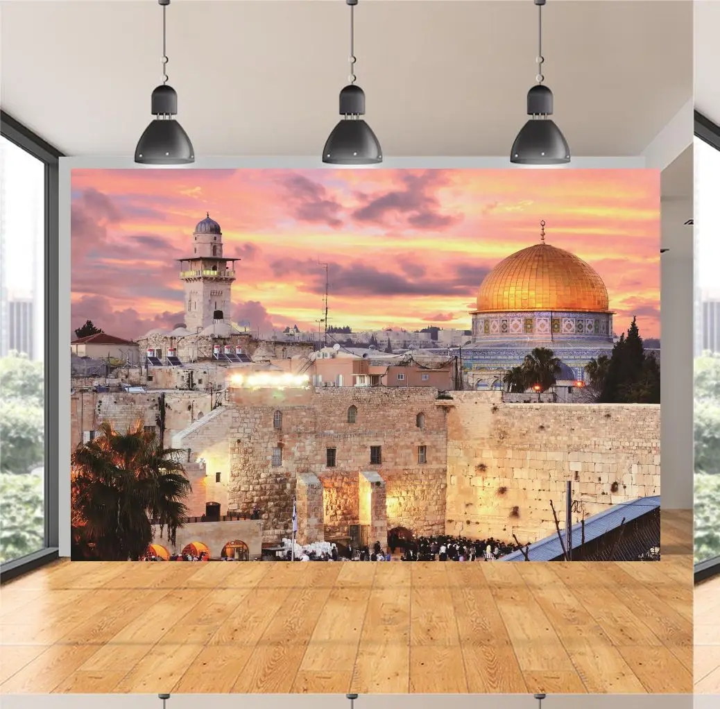 

Photography Backdrop Jerusalem Western Wall Photo Booth For Jewish Festival Decoration Background Supplies Banners Posters