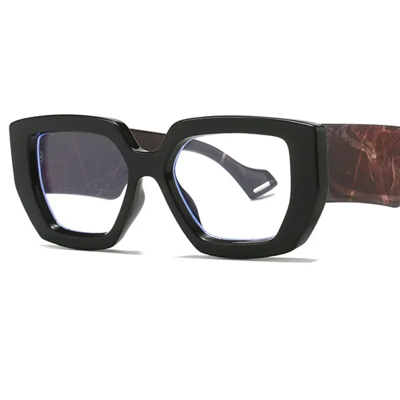 Y2k Cool Handsome Square Glasses Unlimited Anti Blue Light Women's Decorative Clear Computer Glasses image 2