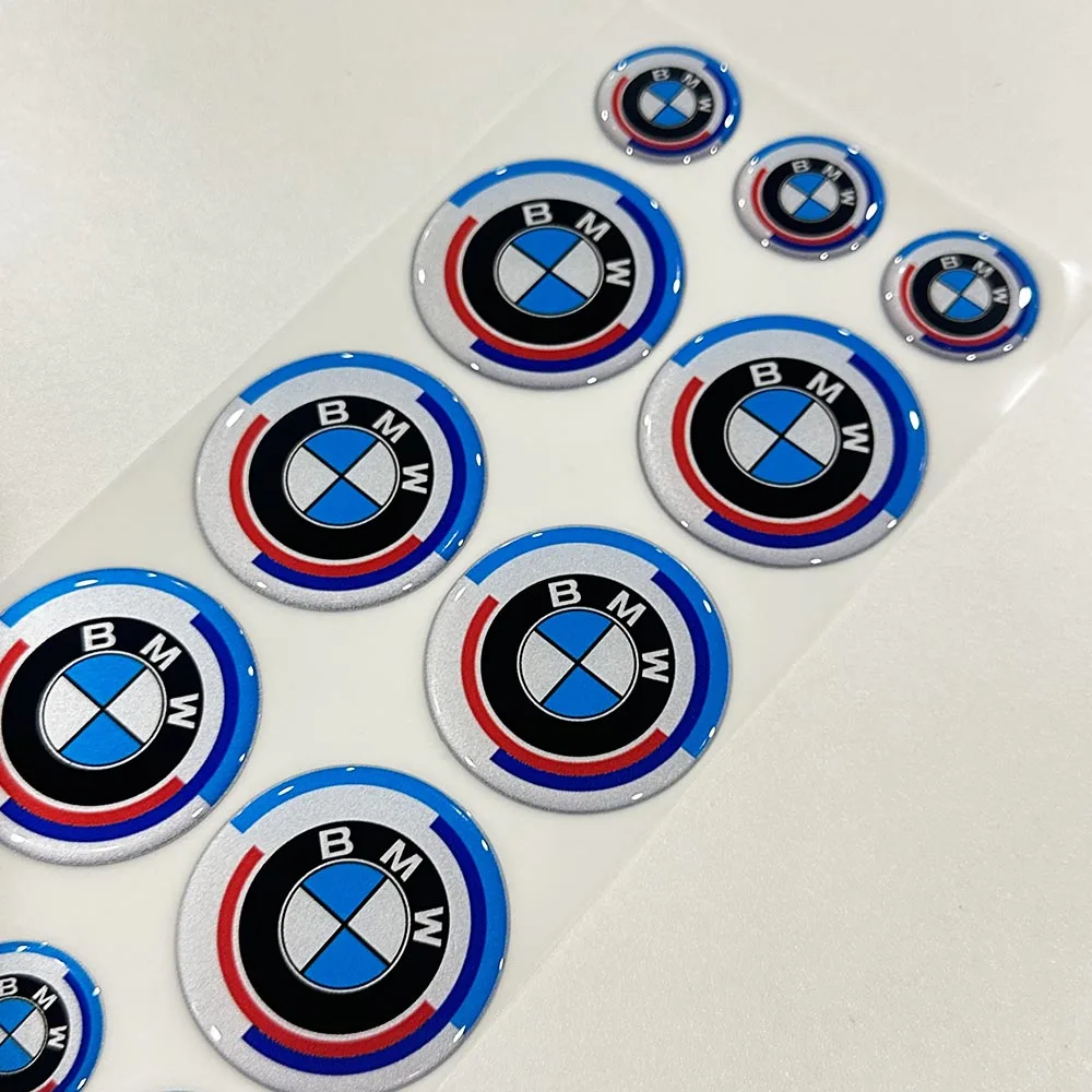 Bmw 3d auto logo reflektierend wasserdicht geeignet für ‎ s1000 rr ‎ r1250 gs moto rennwagen dekorativer weicher kleber aufkleber