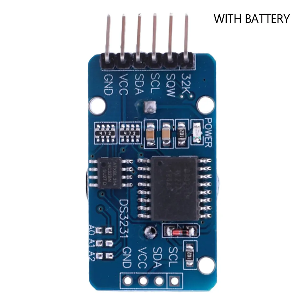 DS3231 Precision Clock Module IIC AT24C32 High Precision Clock Module 3.3-5.5V With/without Battery Compact Size