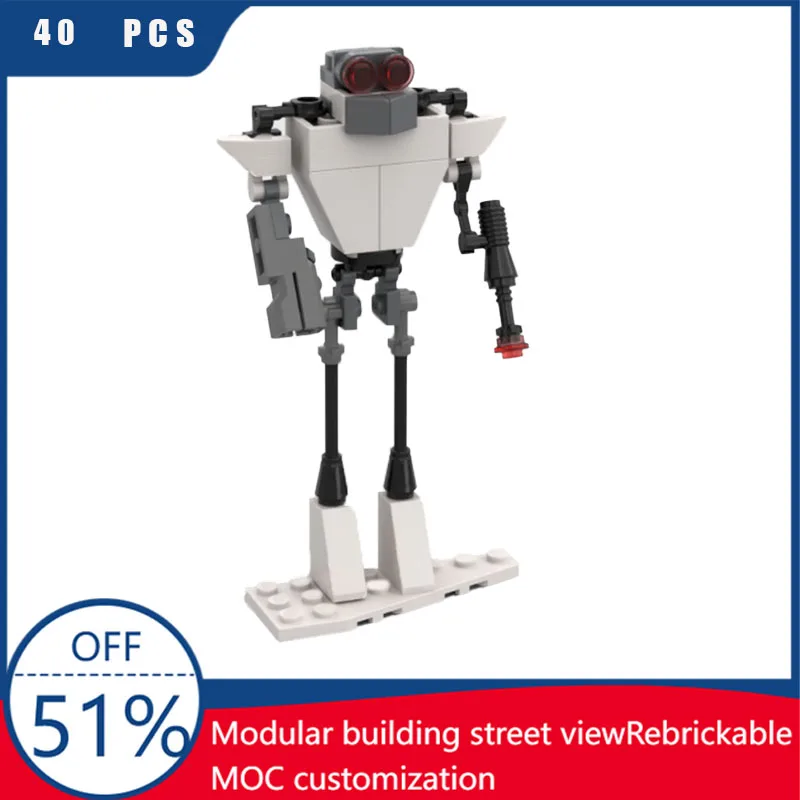 

40 шт. популярная креативная модель персонажа белого героя, строительный блок, технология, кирпич для детей, сборная игрушка «сделай сам», подарок на день рождения