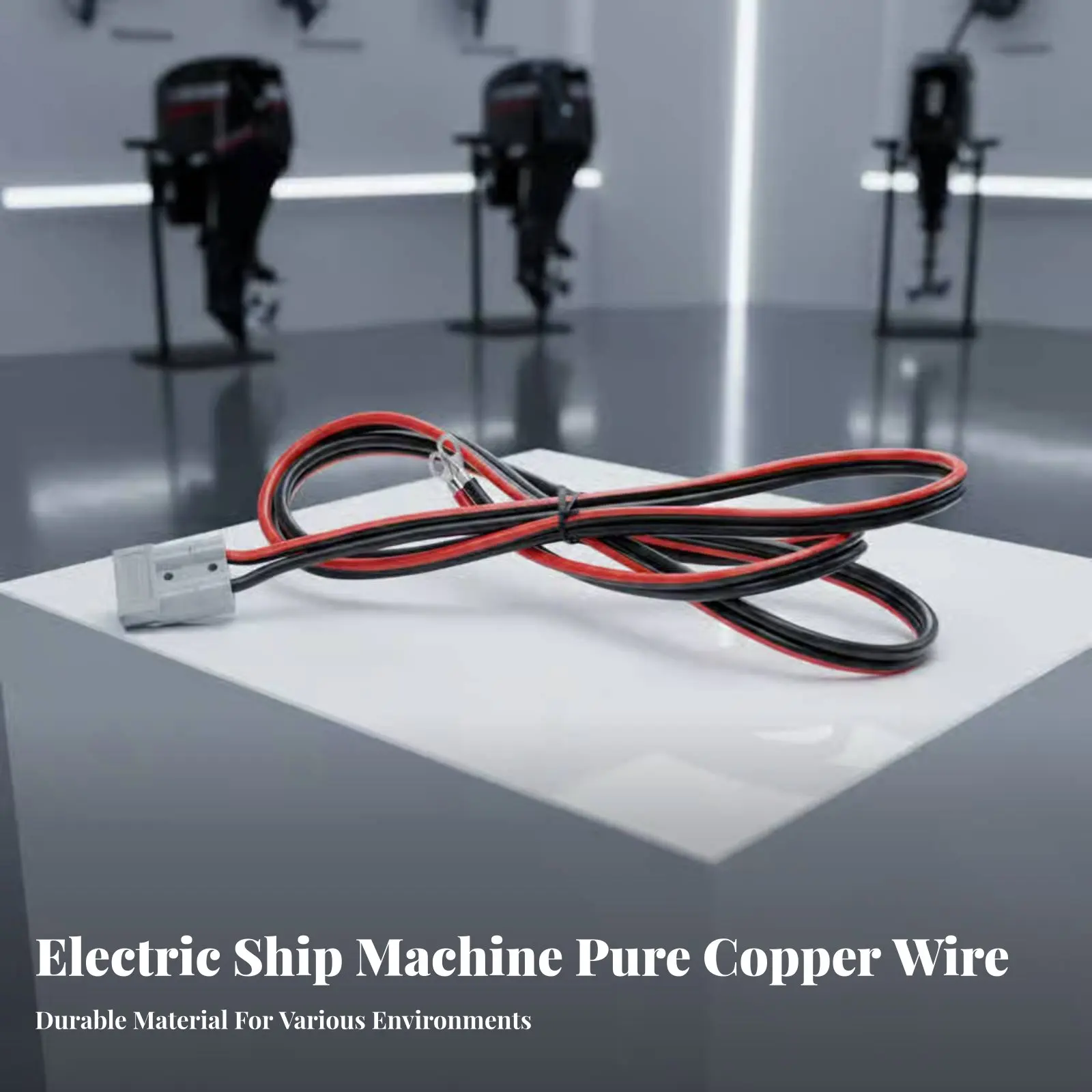 

Outboard Engine Power Wire High-Grade Copper Wire Aquatic Battery Connection Wire Waterproof Easy Installation for Fishing