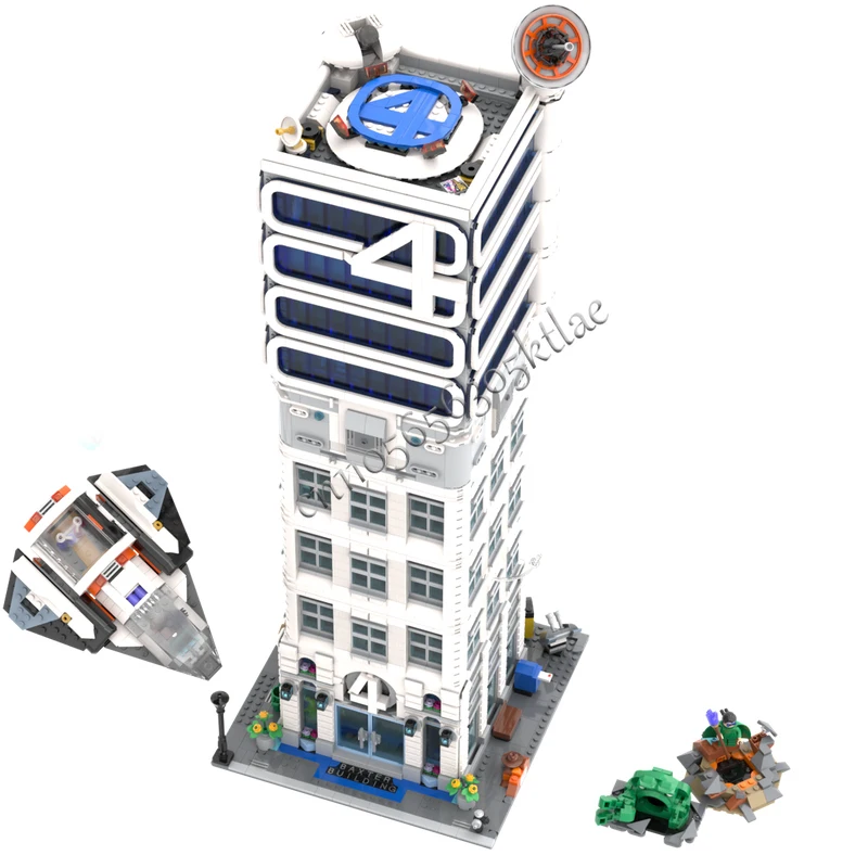 6184 PCS MOC Creative Street View Fantastica struttura modulare medievale Classica Air Academy Modello Building Block Giocattolo per bambini Regalo