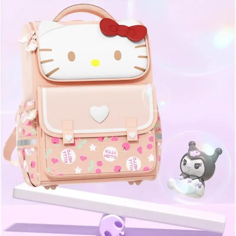 Cinnamoroll Children\'s Backpack Grades 1-6 Anime Cartoon Hello Kittys Kuromi Backpack High Capacity Student Backpack Girl Gift