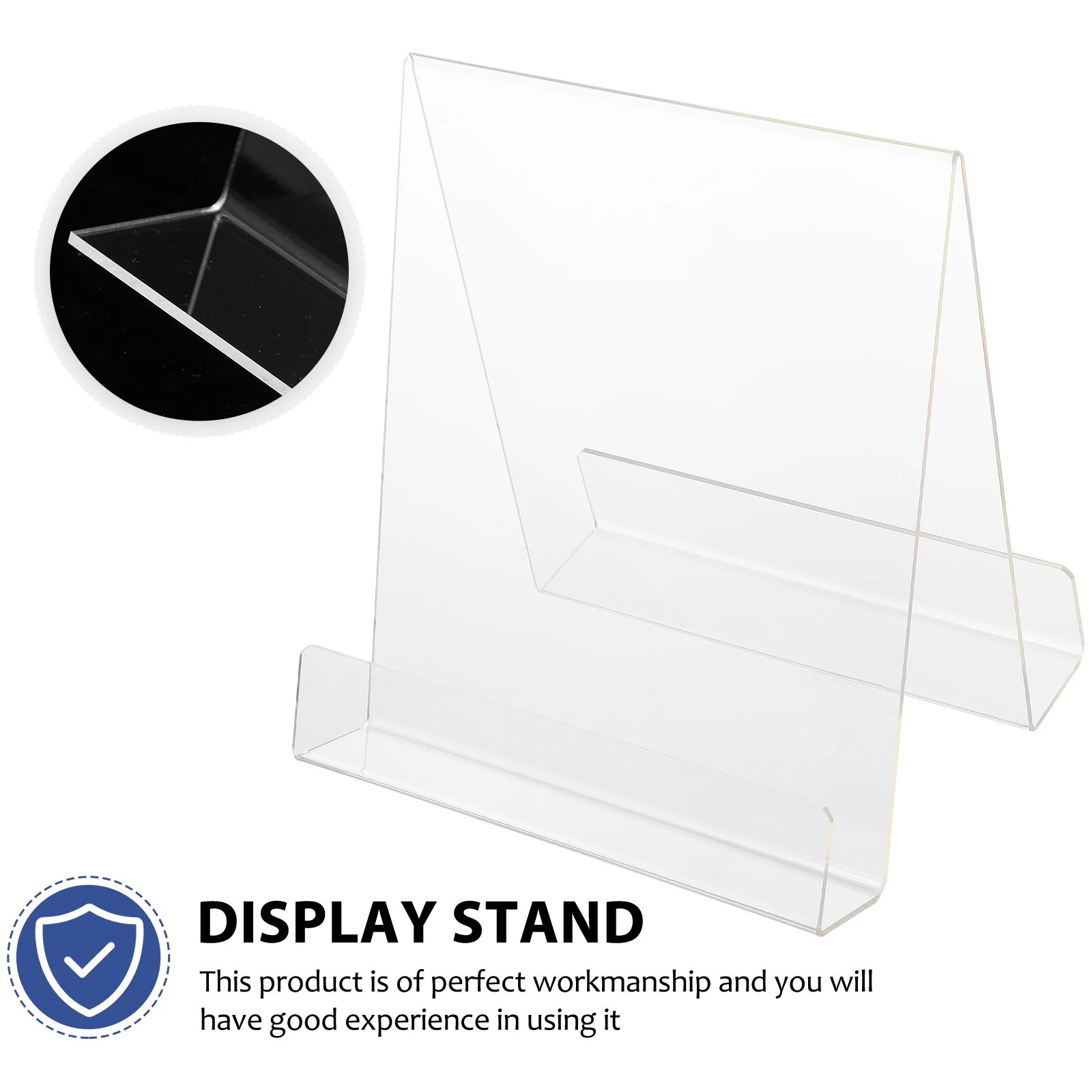 

Bookend Bookshelf Easel Display Rack Support Stand Wooden Displays for Desk Acrylic Magazine Holder