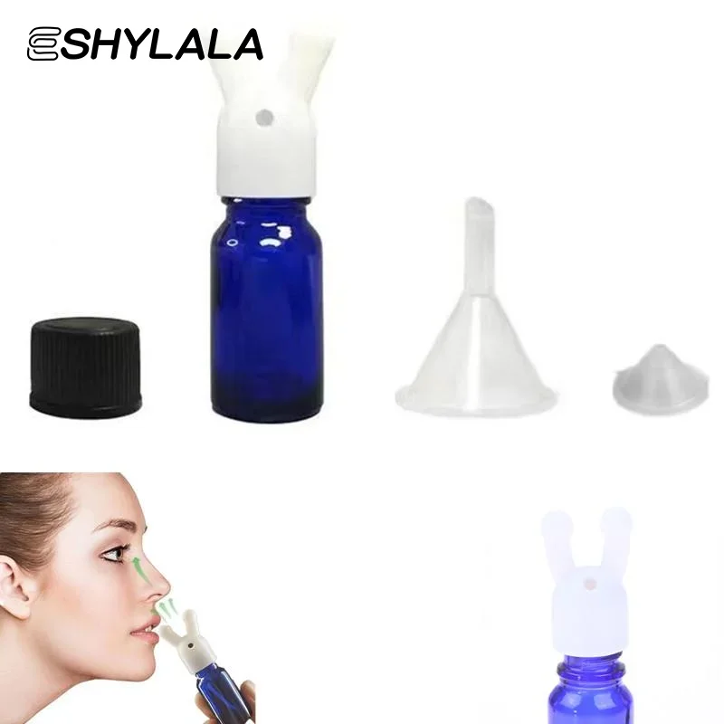 Bouteille d'inhalateur d'huile essentielle et d'arôme étanche, Mini bouteille distributrice d'huile essentielle et de parfum, inhalateur d'huile essentielle