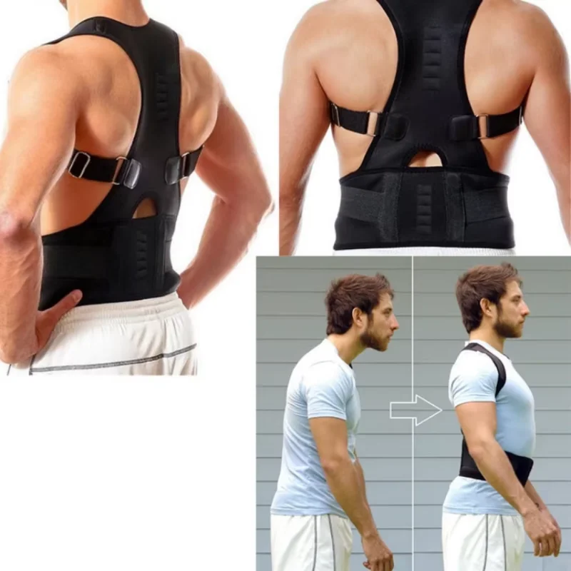 Top Adjustable Magnet Posture Corrector Back Corset Belt Straightener Brace Shoulder Corrector Lumbar Postura Braces Supports