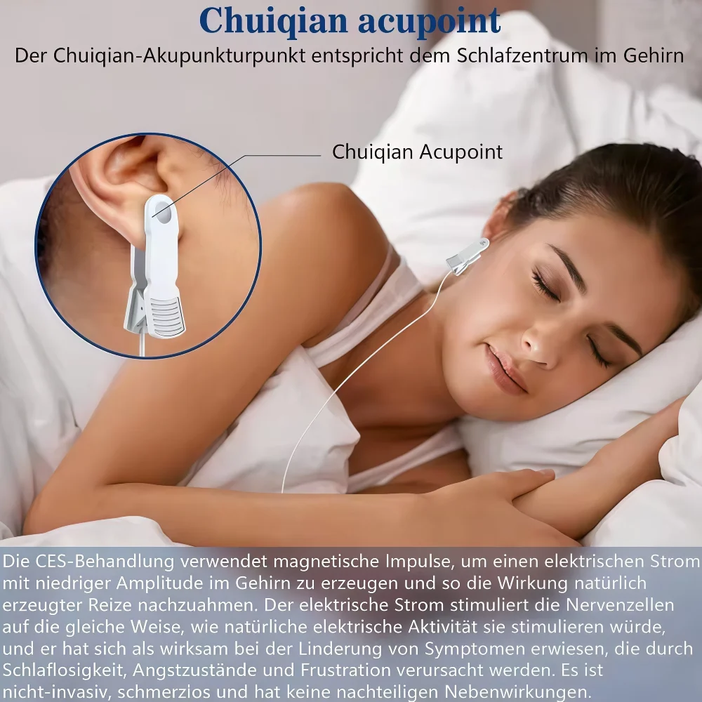 

Sleep Aid Device CES Sleeping Therapy Instrument Insomnia Anxiety Depression Tens Machine Transcranial Microcurrent