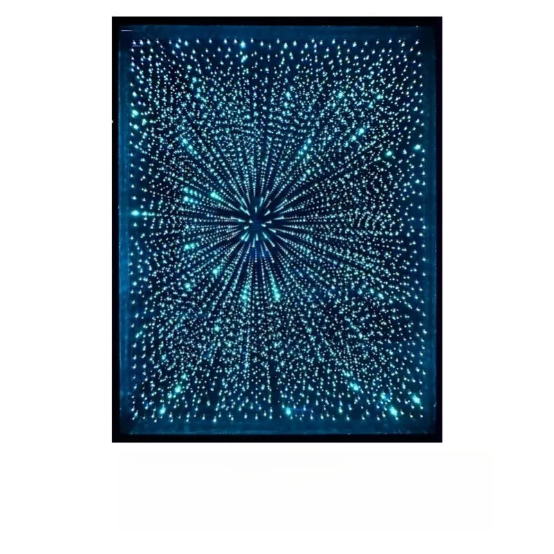 

Star mirror, bar lasagna mirror, neon light, holographic screen dynamic abyss mirror, floor tile light