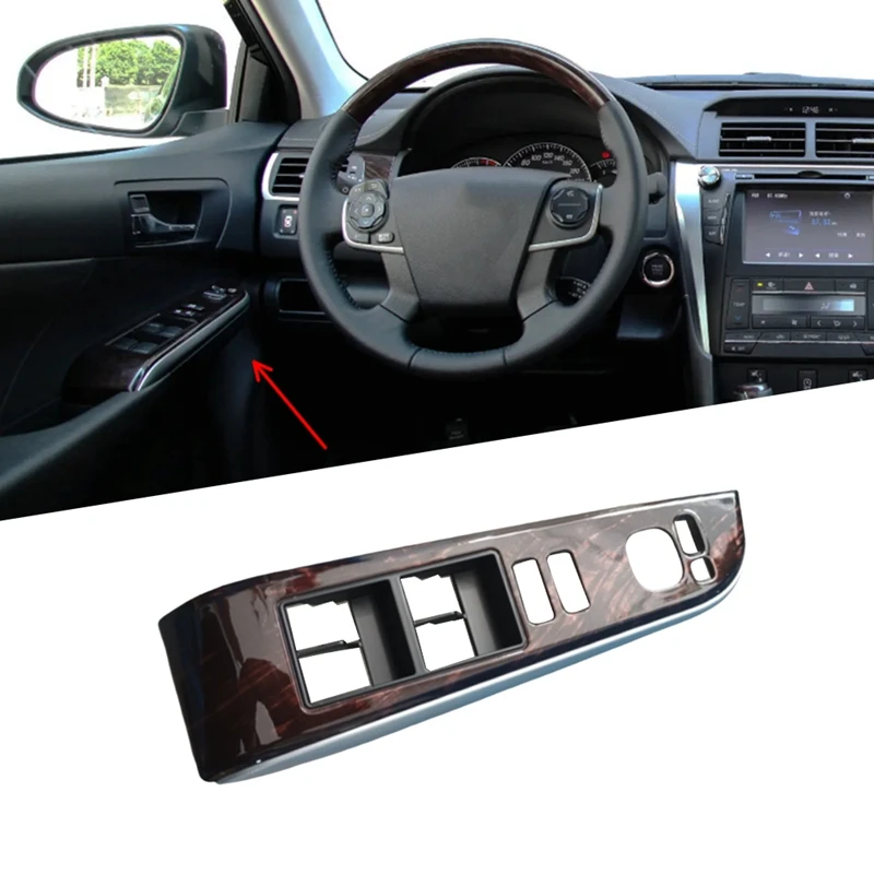 Car Left Front Window Lift Switch Trim Panel 74232-06490 7423206490 For Toyota Camry 2012-2017 Armrest Trim Panel LHD