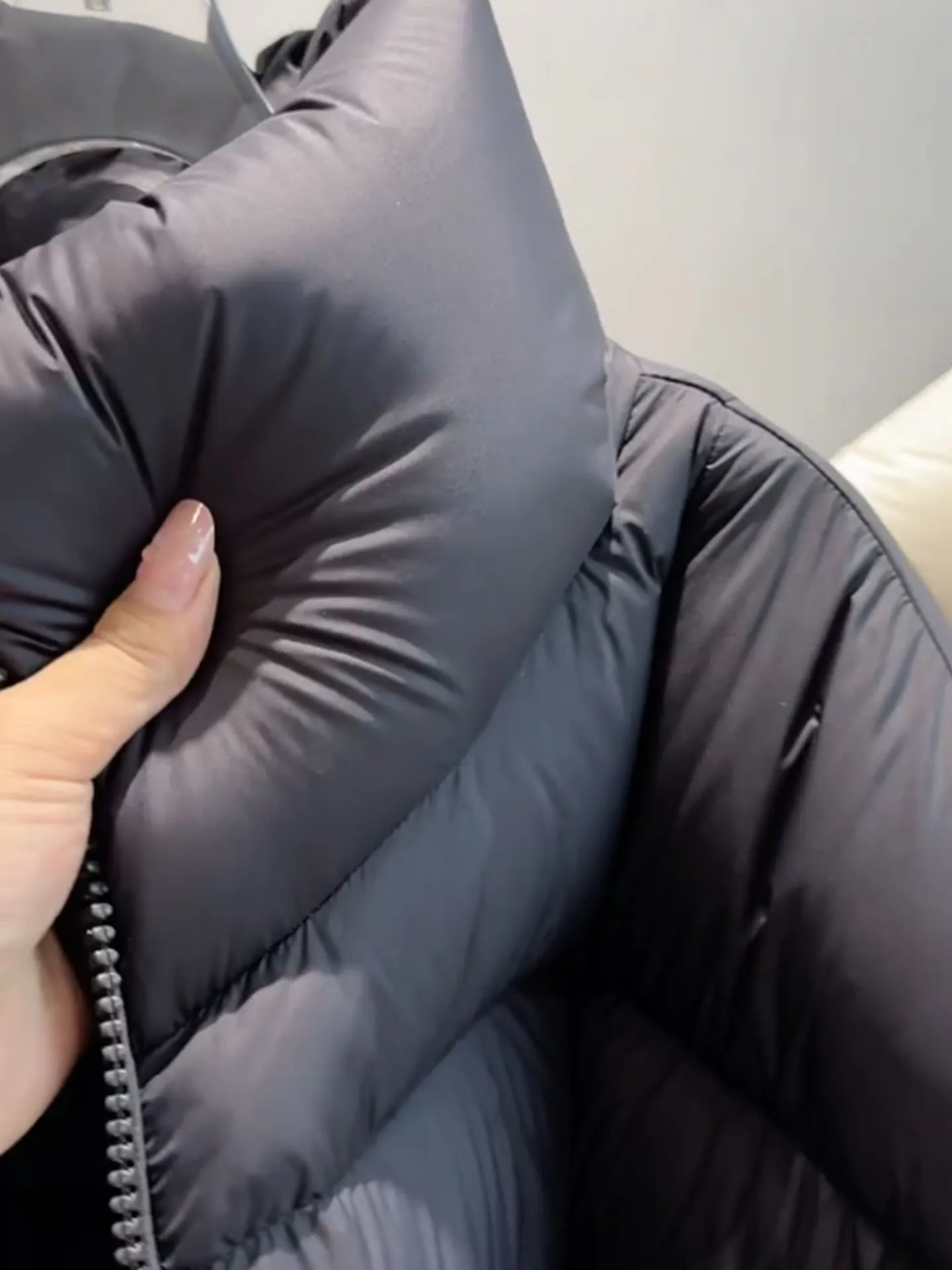 Sli ort Puffer Jaet Casaco feminino de pele sintética Puffa inverno Thi Casacos Ele Sle Regular Fit Du down