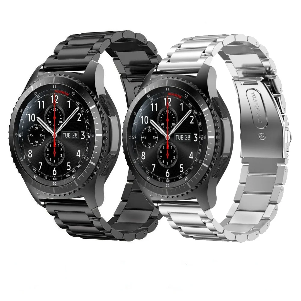 

22mm 20mm metal strap For Samsung Galaxy watch 3/Gear S3/Active 2/Huawei watch High-end watch strap accessories For Amazfit GTR