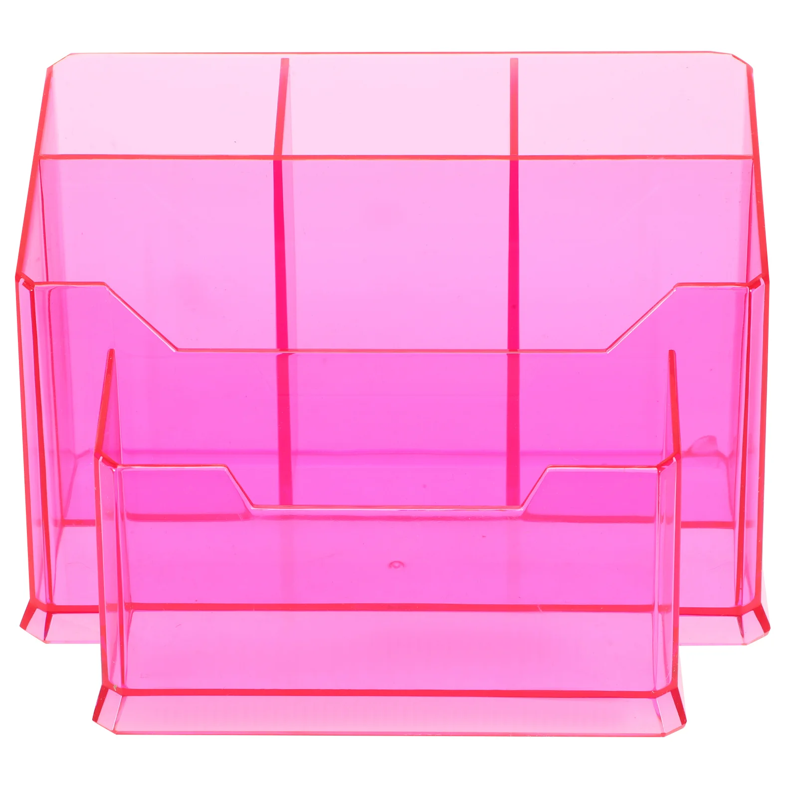 

Держатель для кистей для макияжа, органайзер, акриловый туалетный столик для хранения с утолщенным дном, стабильный дизайн для инструментов для ногтей, аксессуары для макияжа