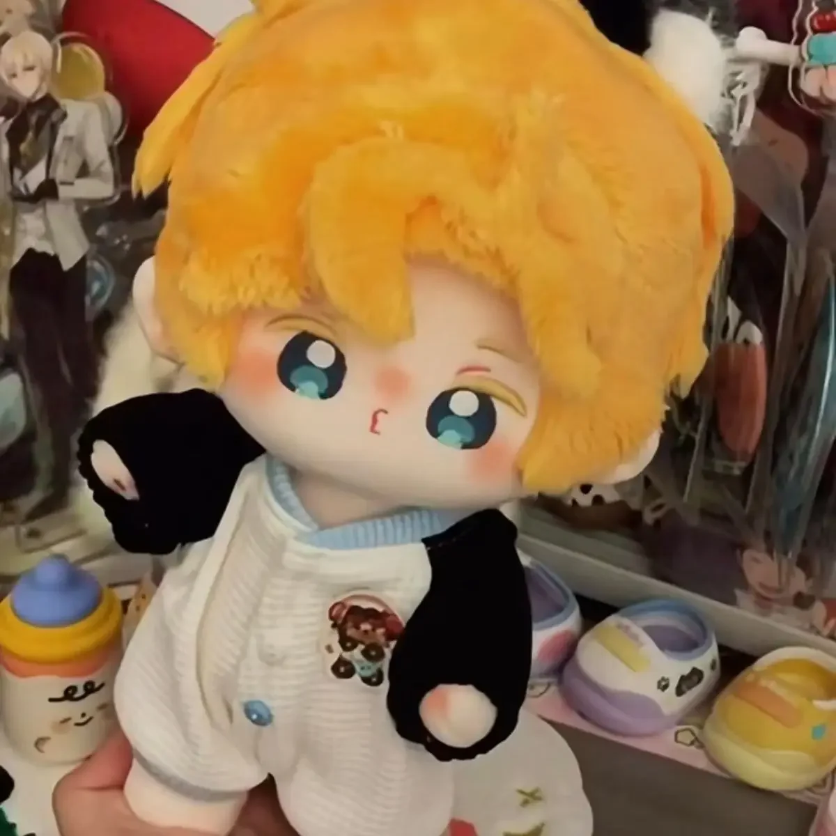 20cmのぬいぐるみ、ロチャコットン人形、ぬいぐるみ、ゲームファンアート、かわいい部屋の装飾、ドレスアップ、大人と子供のためのギフトコレクション