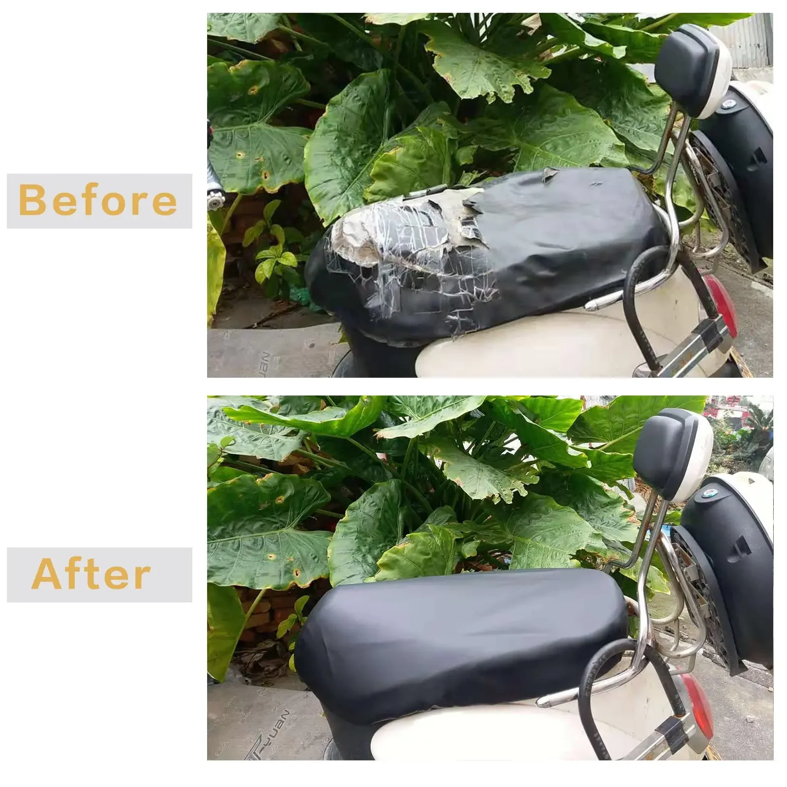 Immagine 7: Coprisedile per moto Coprisedili per ATV Coprisedili in neoprene Accessori per moto per ciclomotori Materiale Pelle elastica impermeabile universale