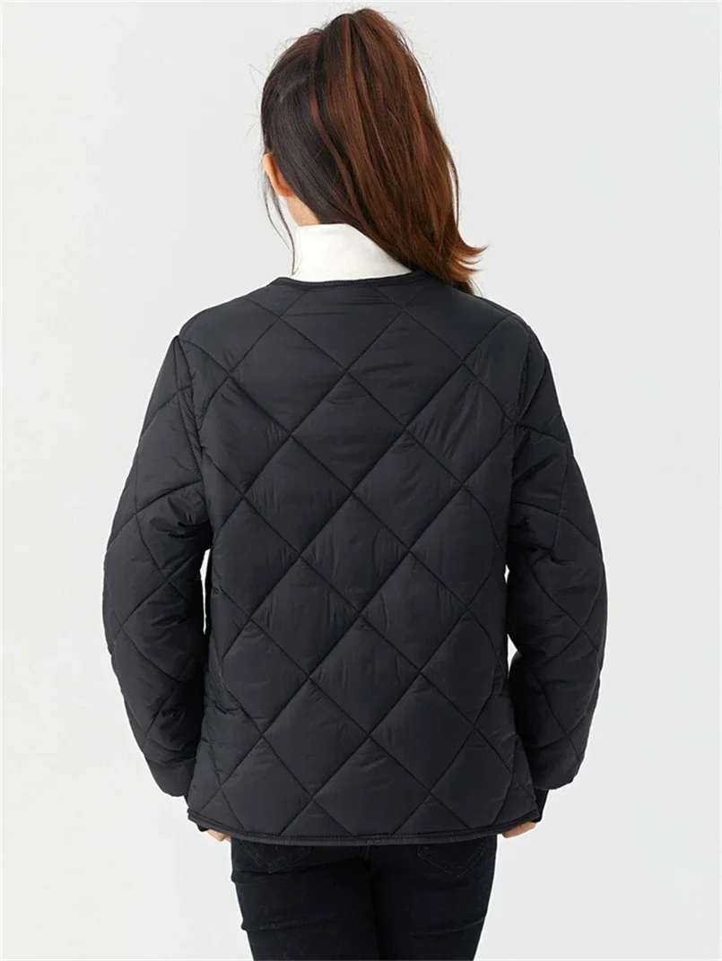Vrouwelijke Lange Jassen Losse Jassen Grote Maat M-4XL Fleece Gevoerde Jas Met Zak Vrouwen Dons Katoenen Jas Herfst Winter Parka