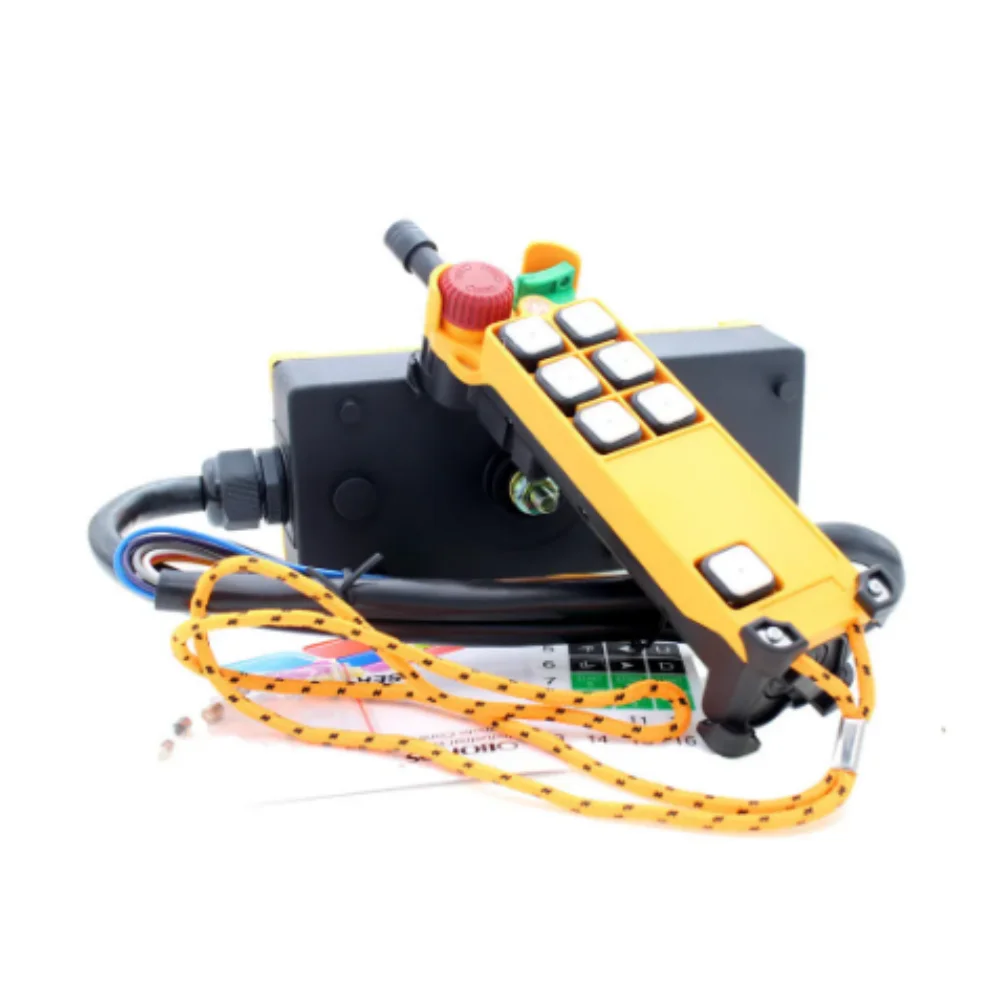 

HS-6S 6 Channel 1 Speed 1 Transmitter Hoist Crane Truck Radio Remote Control System with E-Stop