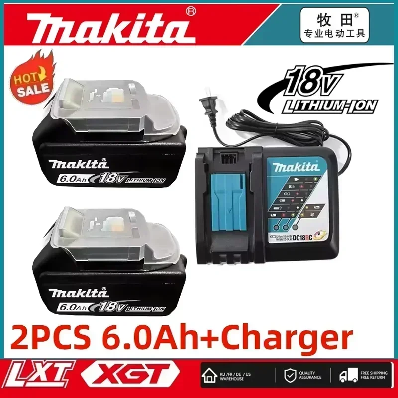 【Entrega rapide】 Batterie d'herramienta eléctrica Makita-100% Original 6,0Ah 18V BL1830 BL1850 BL1840