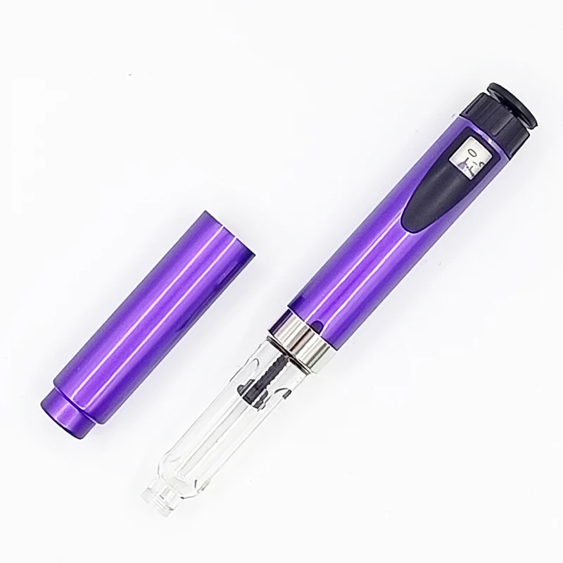 Herbruikbare metalen injectiepen 3 ml cartridgepennen Herbruikbare metalen V2 injectiepen Verschillende kleuren in de aanbieding