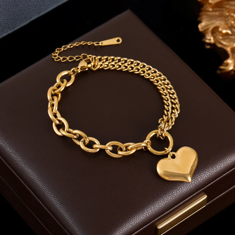 GANEMLY 316L Edelstahl Baum des Lebens Armband Für Frauen Mode 18K Gold Überzogene Handgelenk Kette Wasserdicht Schmuck Dame geschenk