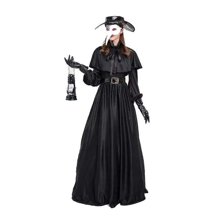 2025 جديد زوجين الطاعون الطبيب الظلام الزنزانة بطل فستان الطيور الفم فتاة العصور الوسطى الشرير نمط زي لعب الأدوار ❤ ❤   $zz