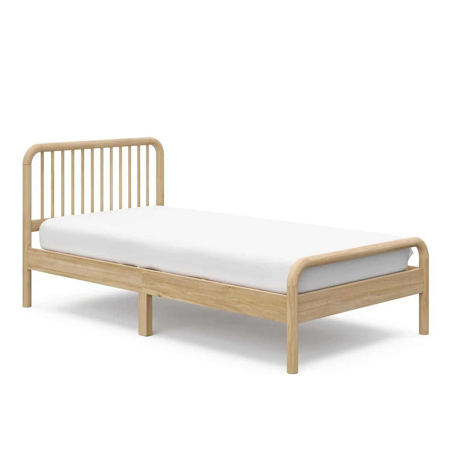 

Storkcraft Next Porto Twin Bed (Natural) – Greenguard Gold Certified Fits Standard Twin Mattress, Sleek And Elegant Design,