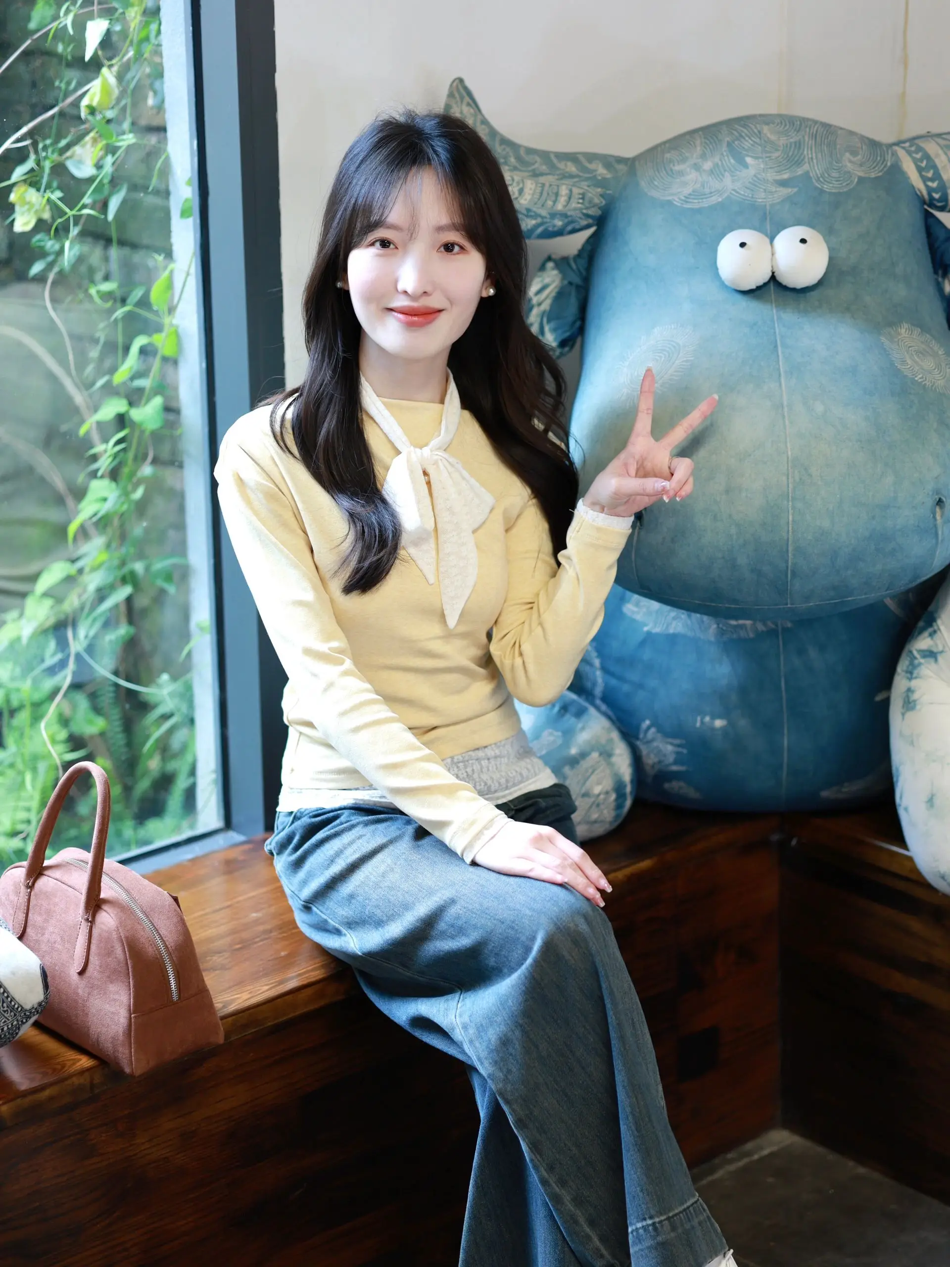 T-shirt coreana Sle Long Sve da donna Slim Fit Base irt Abbigliamento interno oulder Baring Top Pendolarismo Sle Colore puro Primavera A...