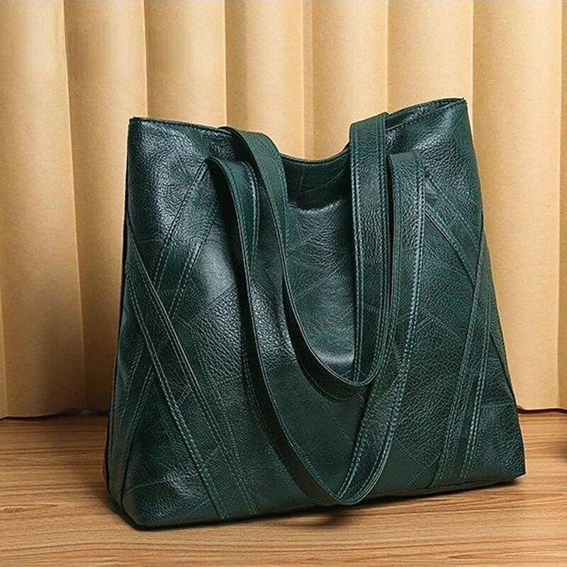 Women Fashion Vintage Soft Pu Leather Handbag Female High Quality Luxury Shoulder Bag Ladies Casual Large Capacity Tote Bag 2023