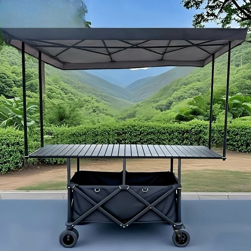 Large camper, large tabletop truck, night market cart, lemon tea dining car, camp picnic truck