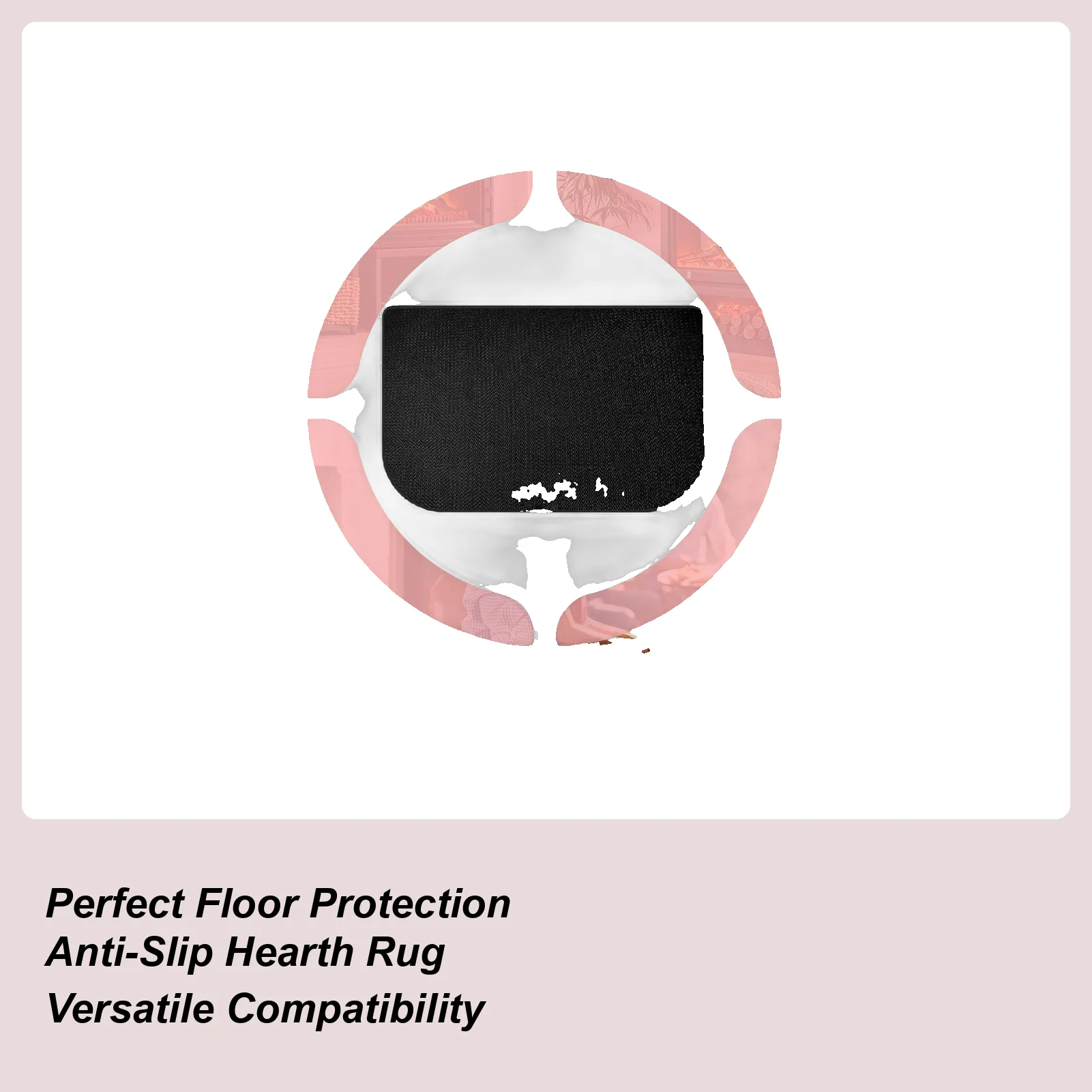 

Коврик для очага, термостойкий нескользящий протектор, печь для пеллет, напольный коврик для вогнища для внутреннего и наружного гостиной, кухни, дома, квартиры