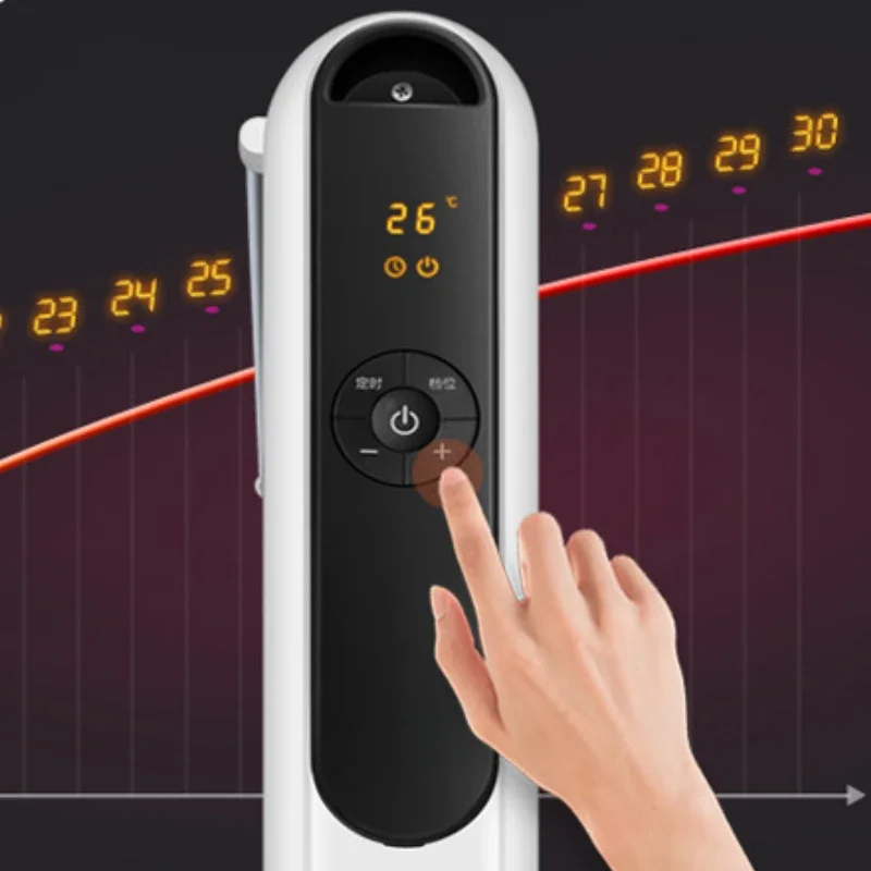 3D stereoscopische elektrische verwarming met timer, energiebesparende en snelle verwarming Efficiënt en veilig met bescherming tegen verbranding