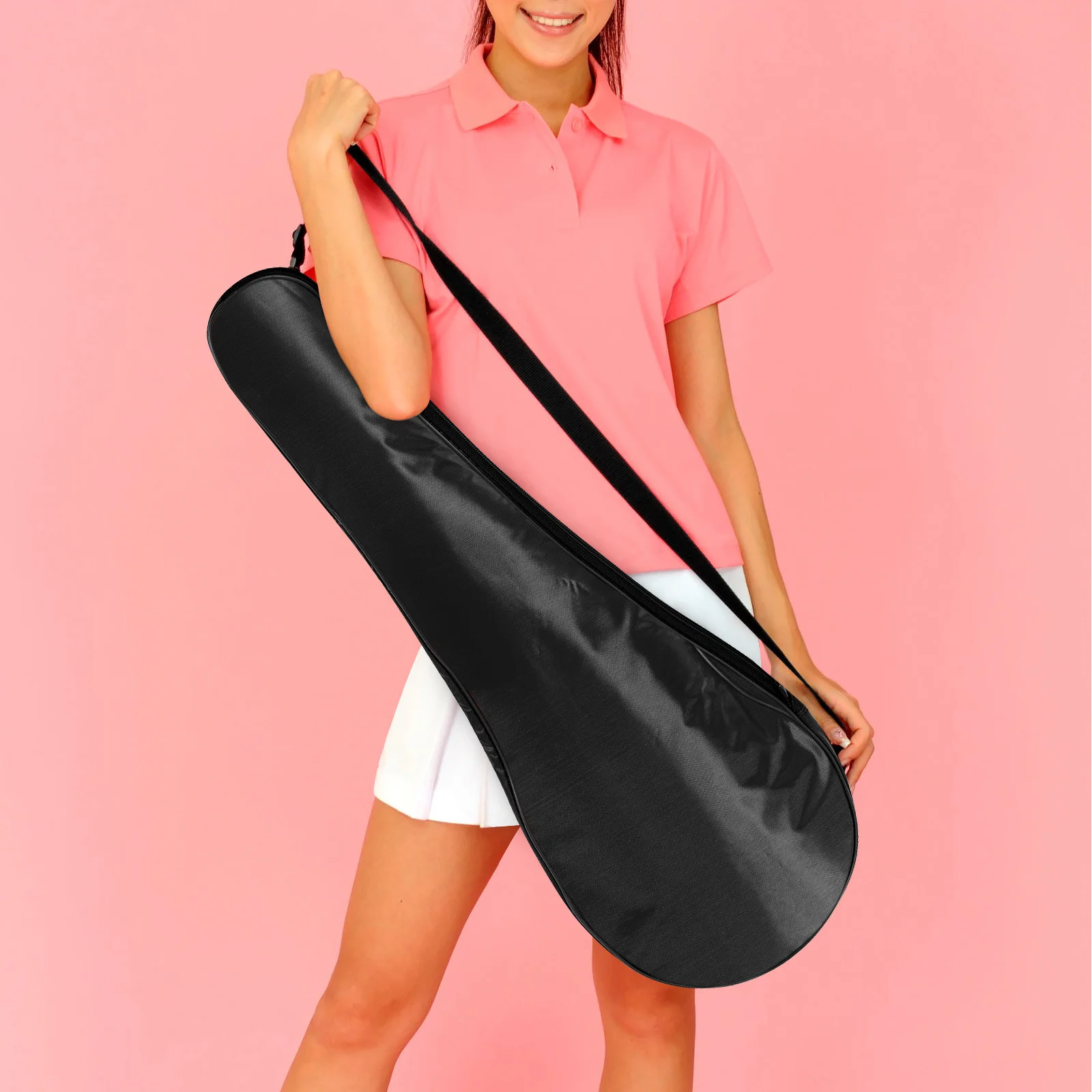 Borsa per racchetta da badminton a spalla singola Custodia sportiva multifunzione durevole in tessuto Oxford portatile per esterni