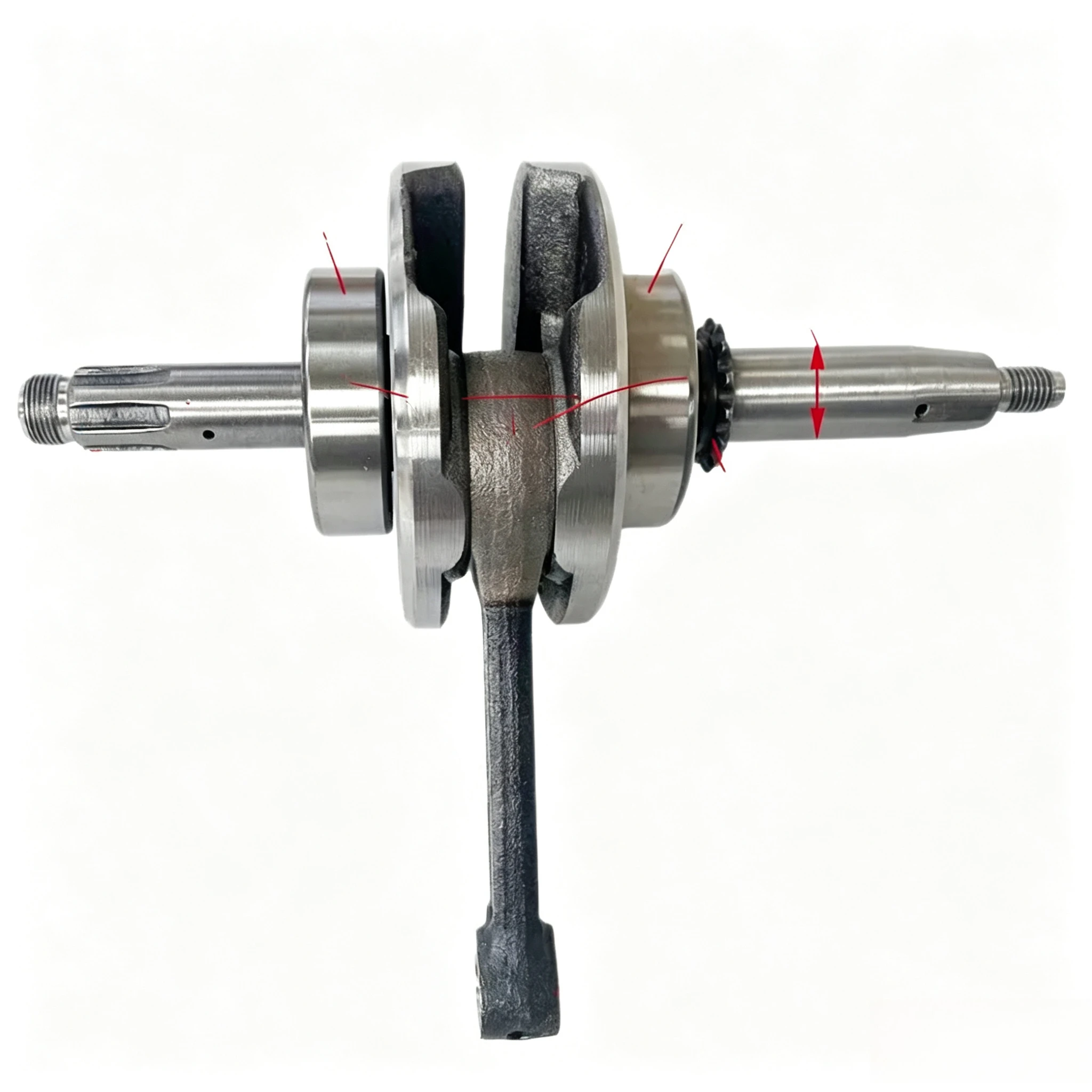 CD100 Dayang 100 Horizontal 110cc Single Clutch Crankshaft Connecting Rod Assembly Motorcycle Engine Repair Parts