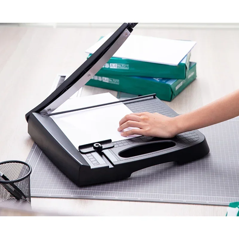 New Upgrade 220V Guillotine Cutter Steel Base Paper Cutter A3 Photo Paper Trimming Cutting Machine 18 Inch Document Cutting Mach