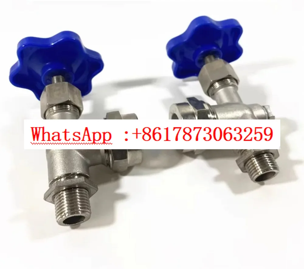 304 Stainless Steel Level Gauge Glass Pipe Threaded Flange Thread Buckle Corker Set of Plexiglass