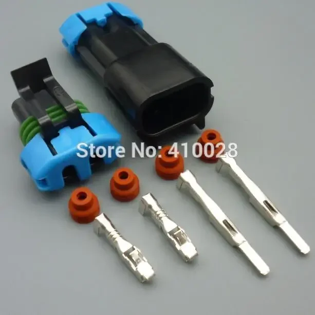 shhworldsea 5/30/100sets kit 2pin 2.8mm male female  auto fan electric connector 15300027