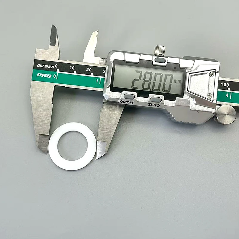 

CS 1.5mm White PTFE Flat Gaskets Stability High-Temp Resistance Non-Odorless Easy Replacement Maintains Sealing Under Pressure