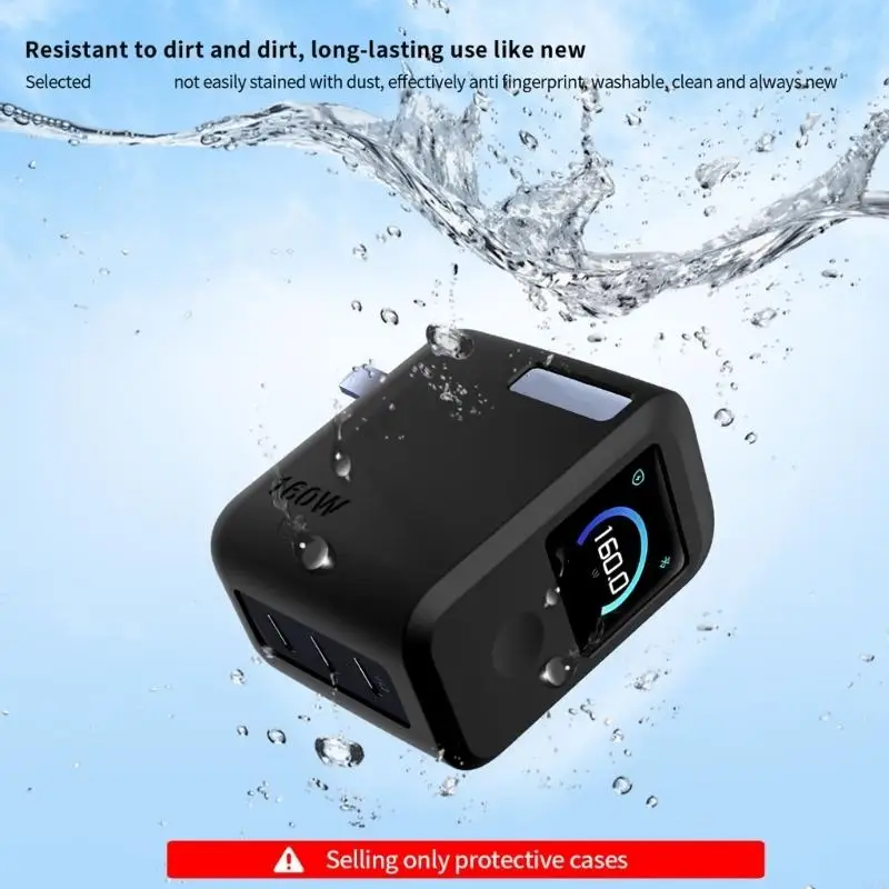AntiSlip Silicone Case Shell for 160W Charging Adapter Prevent Sliding Resists D 77JC