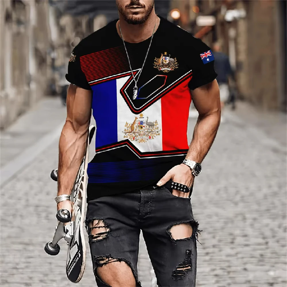 ملابس للرجال أستراليا الجرافيك تي شيرت الصيف الرجال تي شيرت قصير الأكمام تي شيرت للطفل تيز بلايز المتضخم تي شيرت عادية #5