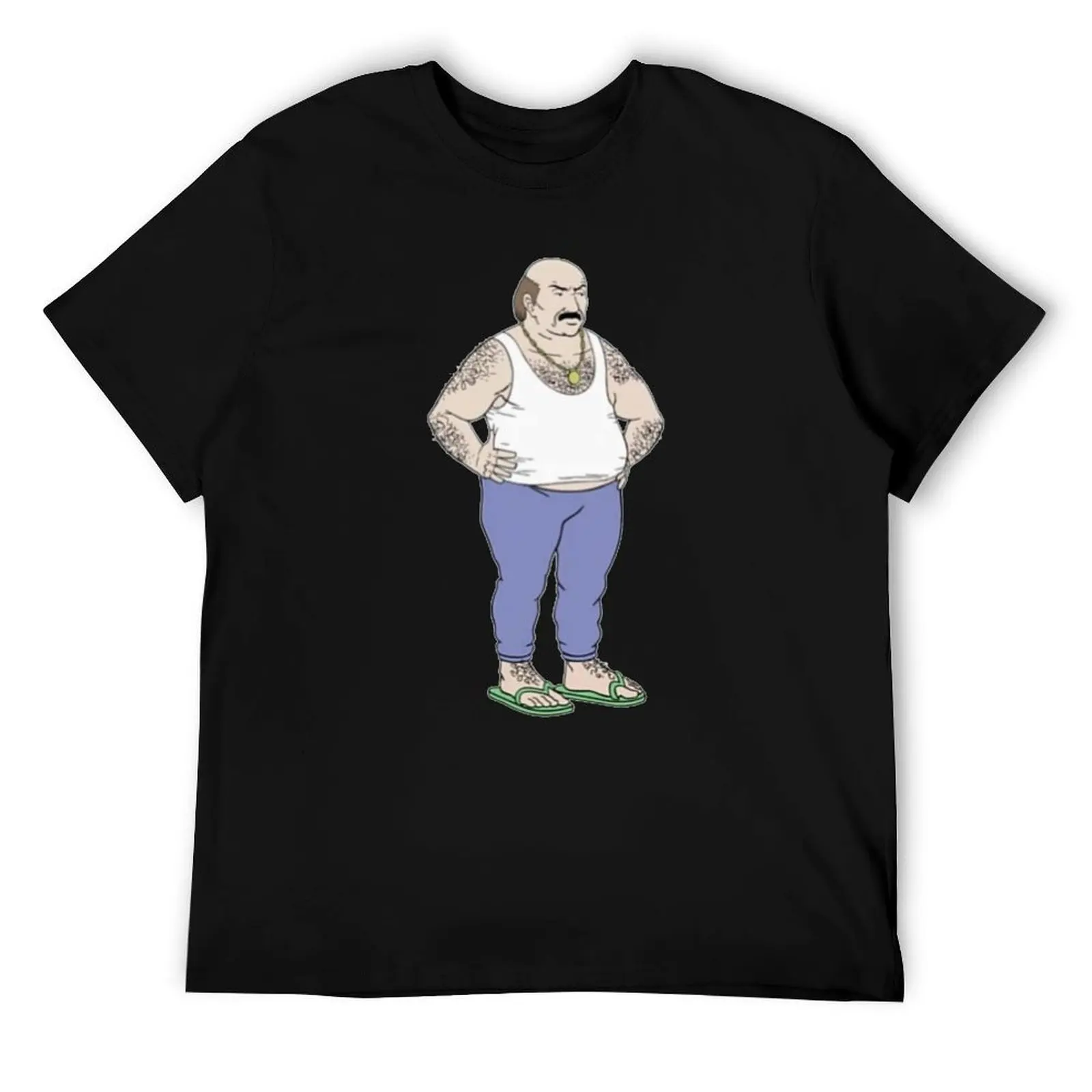 

Aqua teen hunger force Carl angry wearing sandals T-Shirt cotton t shirts high quality man t shirt cotton T-Shirt