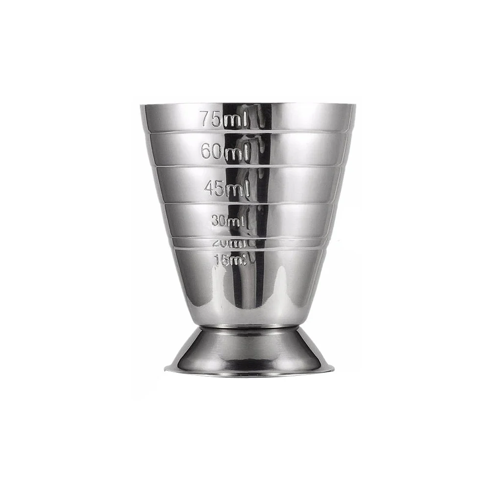 

75ML Stainless Steel Measure Cup Cocktail Tool Bar Mixed Drink Accessories 3 In 1 Cocktail Tools Bar Jigger Cup