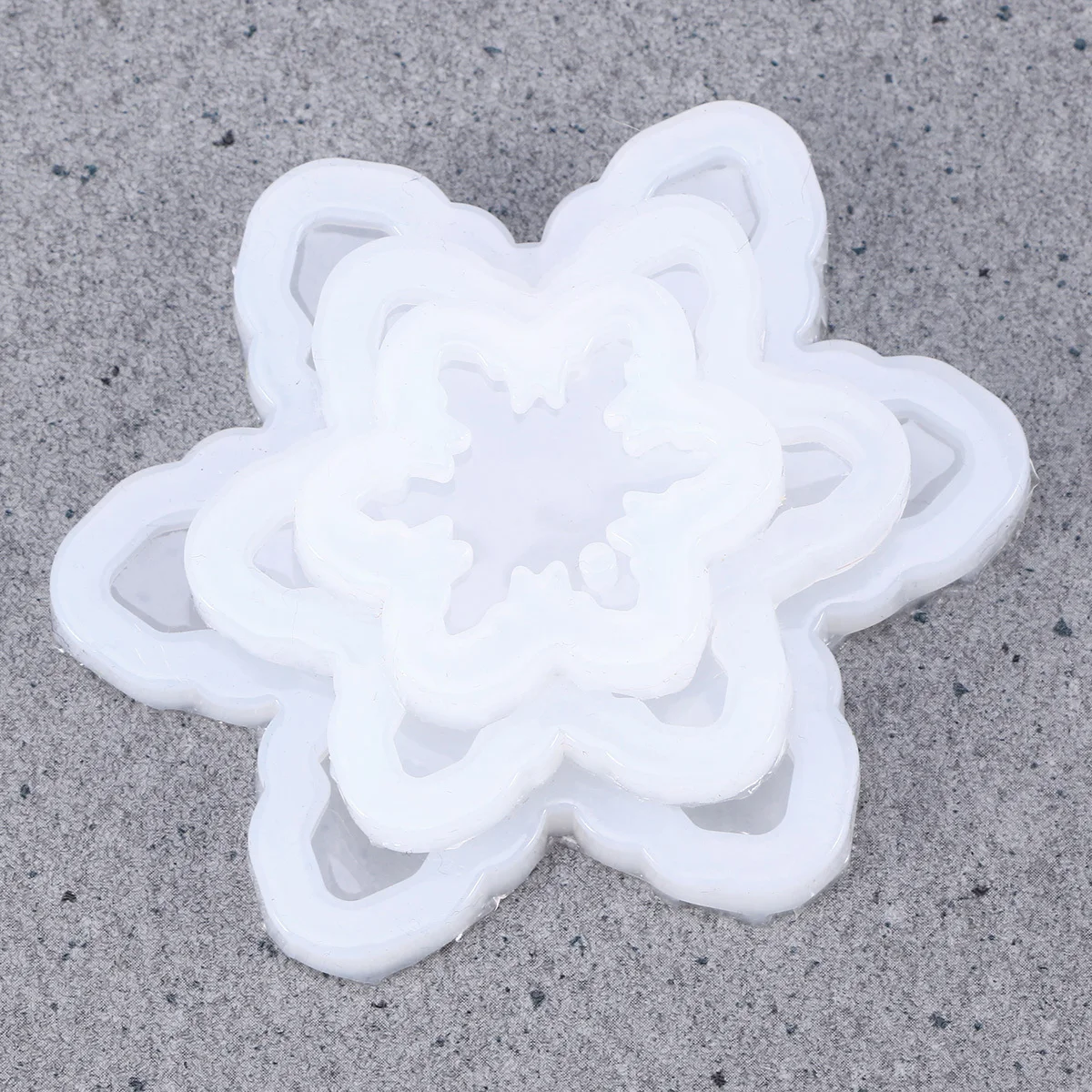 6Pcs Christmas Snowflake Silicone Molds for Jewelry Making Pendant Necklace DIY Crafts Christmas Silicone Molds