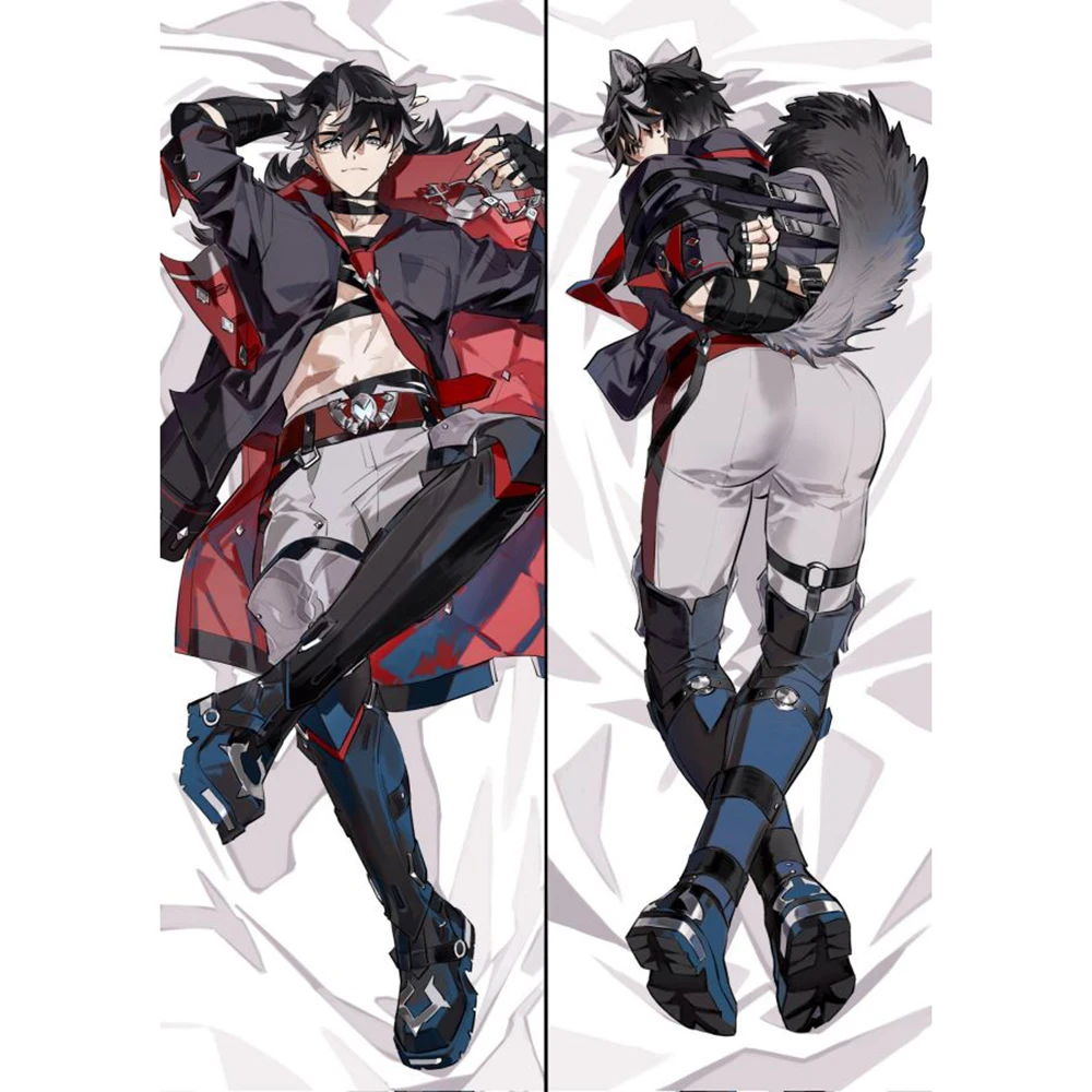 

Anime Decor Pillow Case Genshin Impact Wriothesley Dakimakura Waifu Pillowcase 2-Side Print Hugging Body Cushion Cover Gift