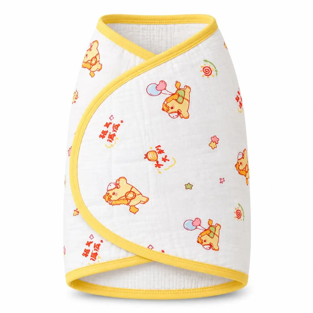 Comfortable Anti-startle Baby Sleeping Bag Cotton Single Layer Newborn Sleep Bag Wrap Cartoon Newborn Wrap