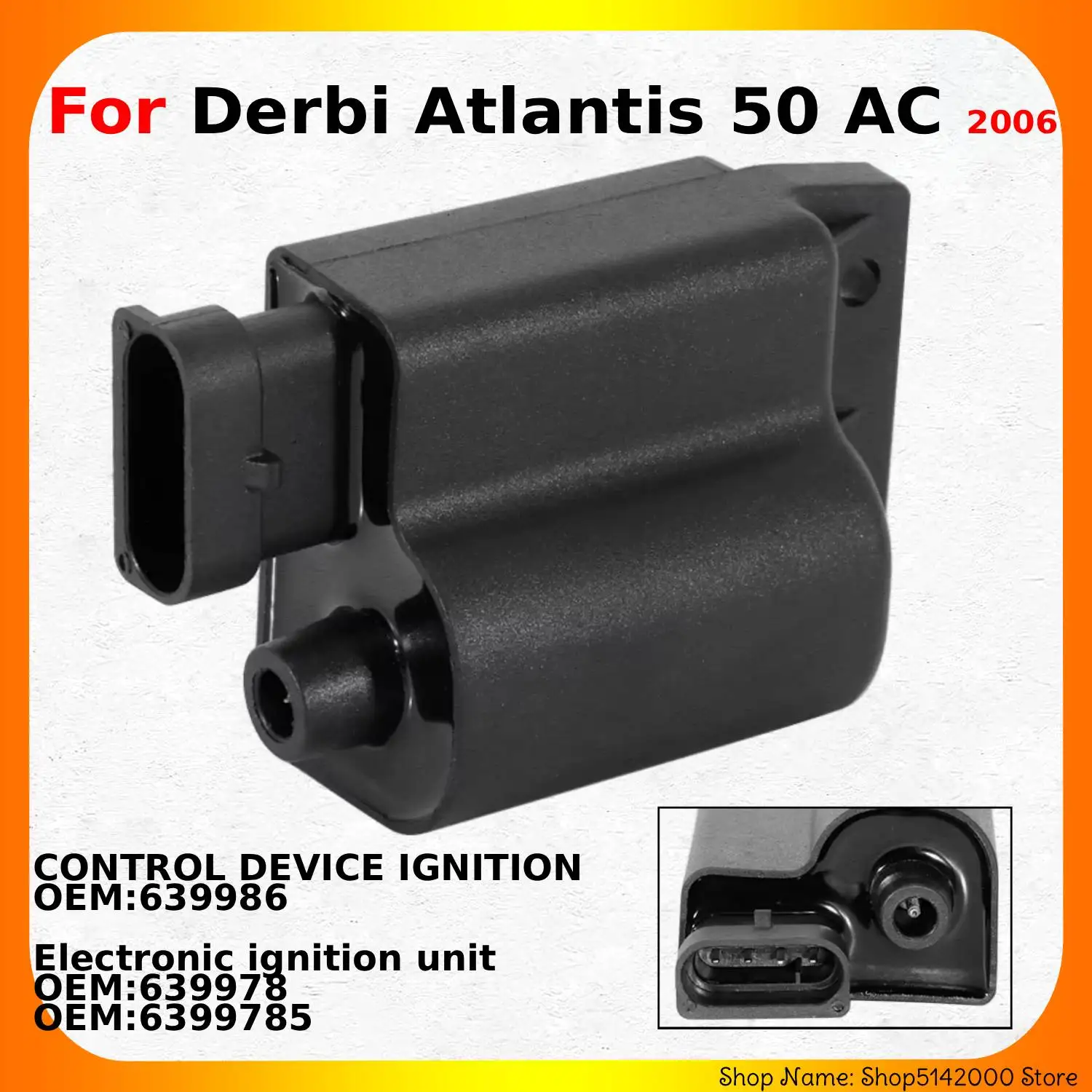 Electronic ignition unit Parts for Piaggio FREE FL/NRG MC3 /Zip 50 95 RST SP FRENO A DISCO / Liberty 5 2T / NTT/ Typhoon 50 M.Y