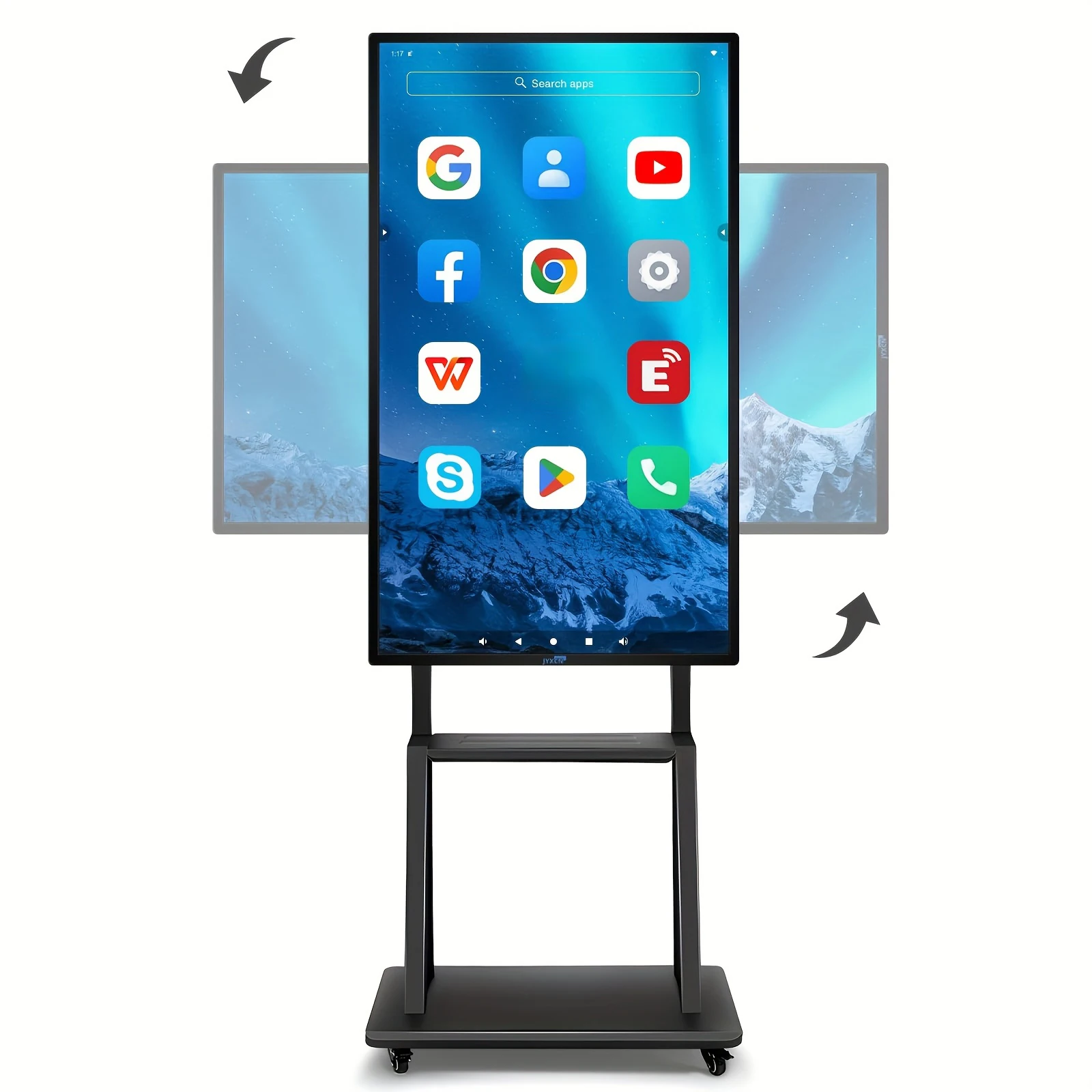 لوحة شاشة تعمل باللمس، لوحة بيضاء إلكترونية رقمية بدقة 4K UHD ولوحة ذكية لتطابق الشاشة، كاميرا مدمجة بشاشة 49 بوصة 1080 بكسل