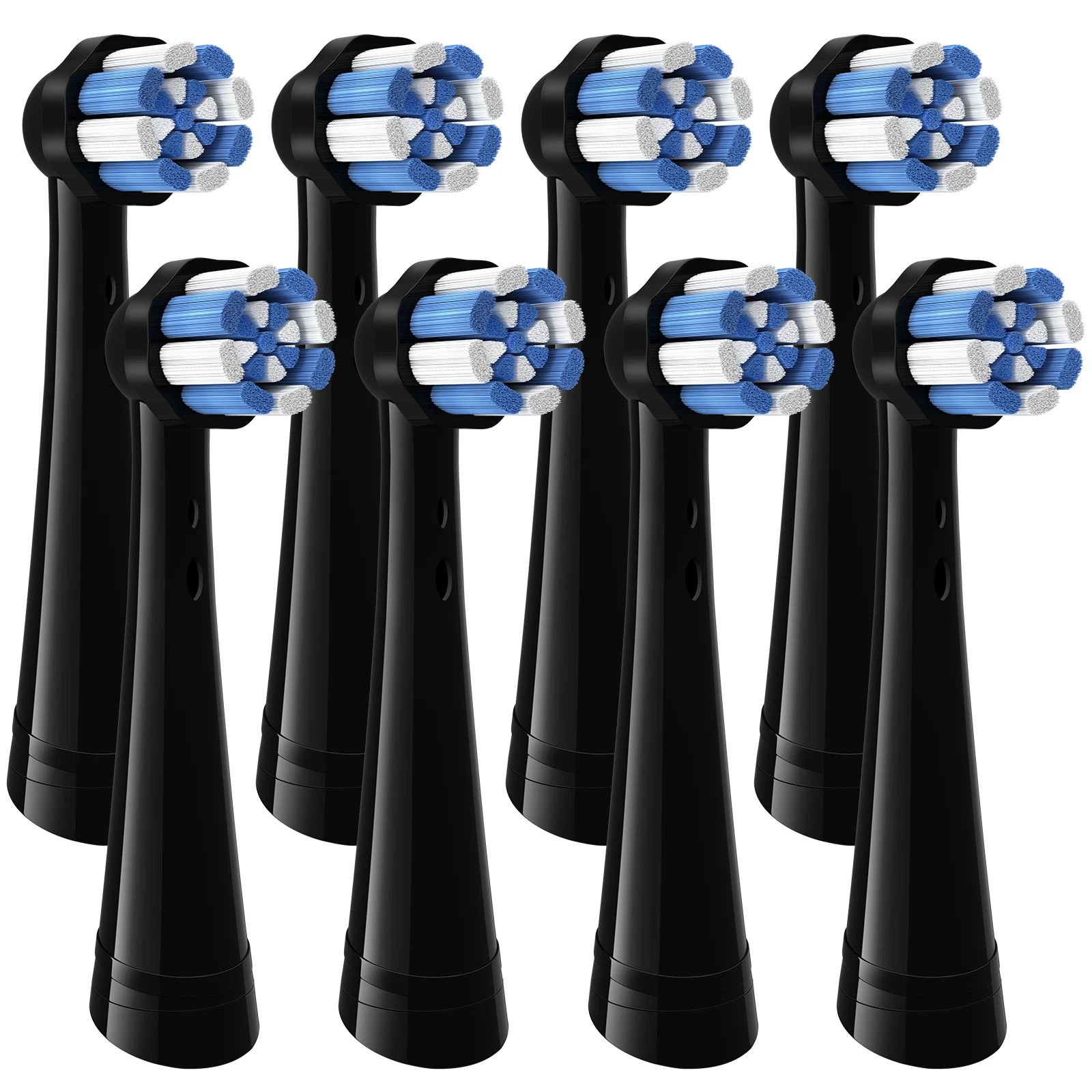 

8 replacement brush heads, compatible with IO series, deliver deep oral cleaning, economical and durable