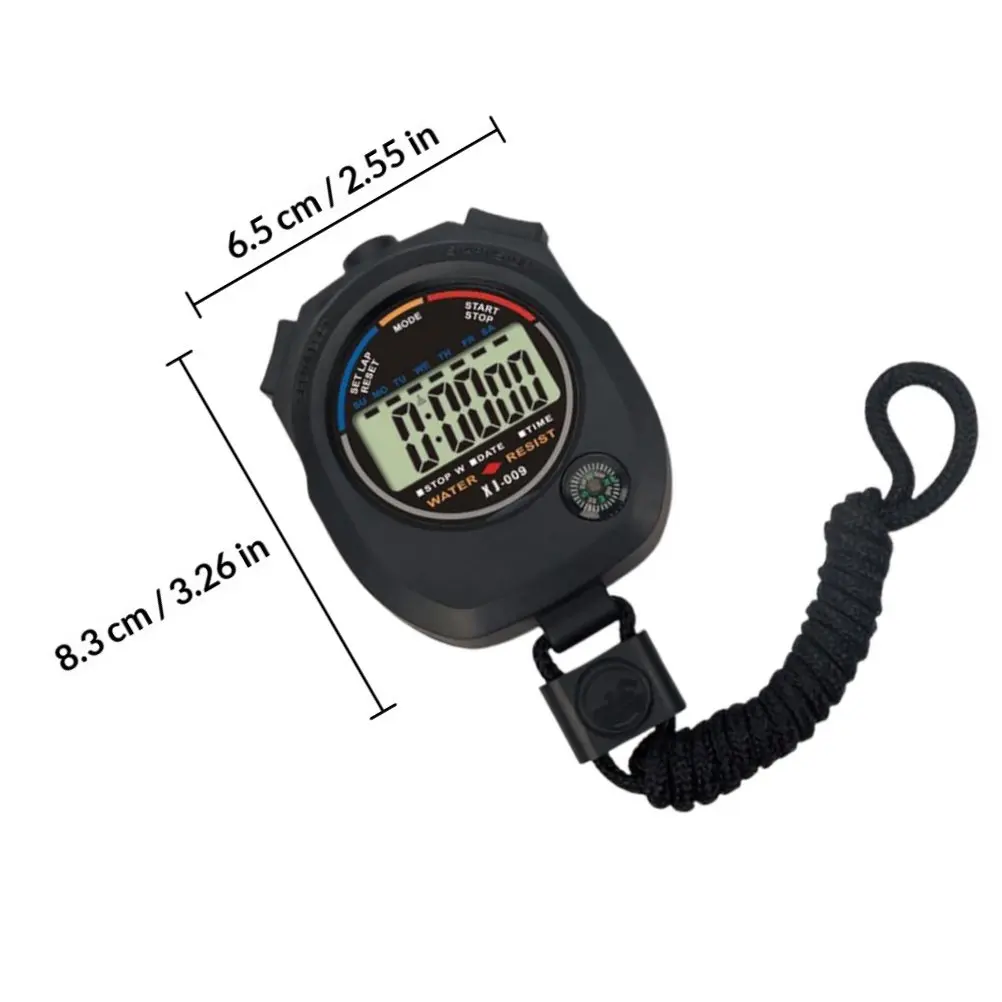 6Pcs Electronic Match Stopwatch Lightweight Portable Timer for Sports Training Game Stopwatch Match Timer Electronic Watch
