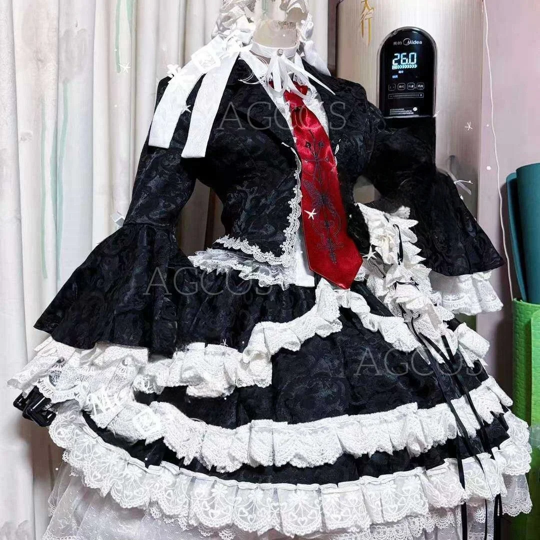 AGCOS Custom Size Yasuhiro Taeko Cosplay Celestia Ludenberg Cosplay Costume Woman Lolita Uniforms Dress Costumes Customized Cos