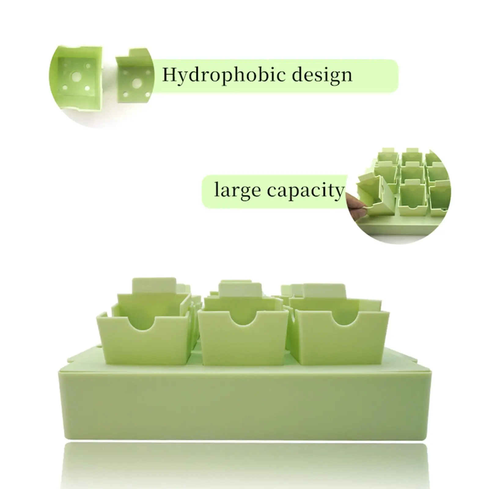 Durable Plant Germination Kit Plastic Seedling Tray with Dome for Indoor Greenhouse Garden Accessories